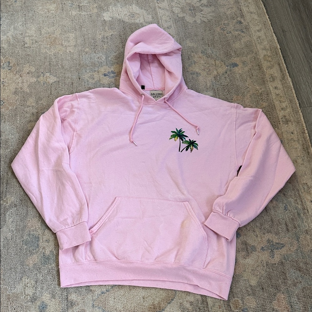 Gallery Dep. Virgil Abloh & Cha Cha Matcha Pink Hoodie. Size M - Picture 5 of 8